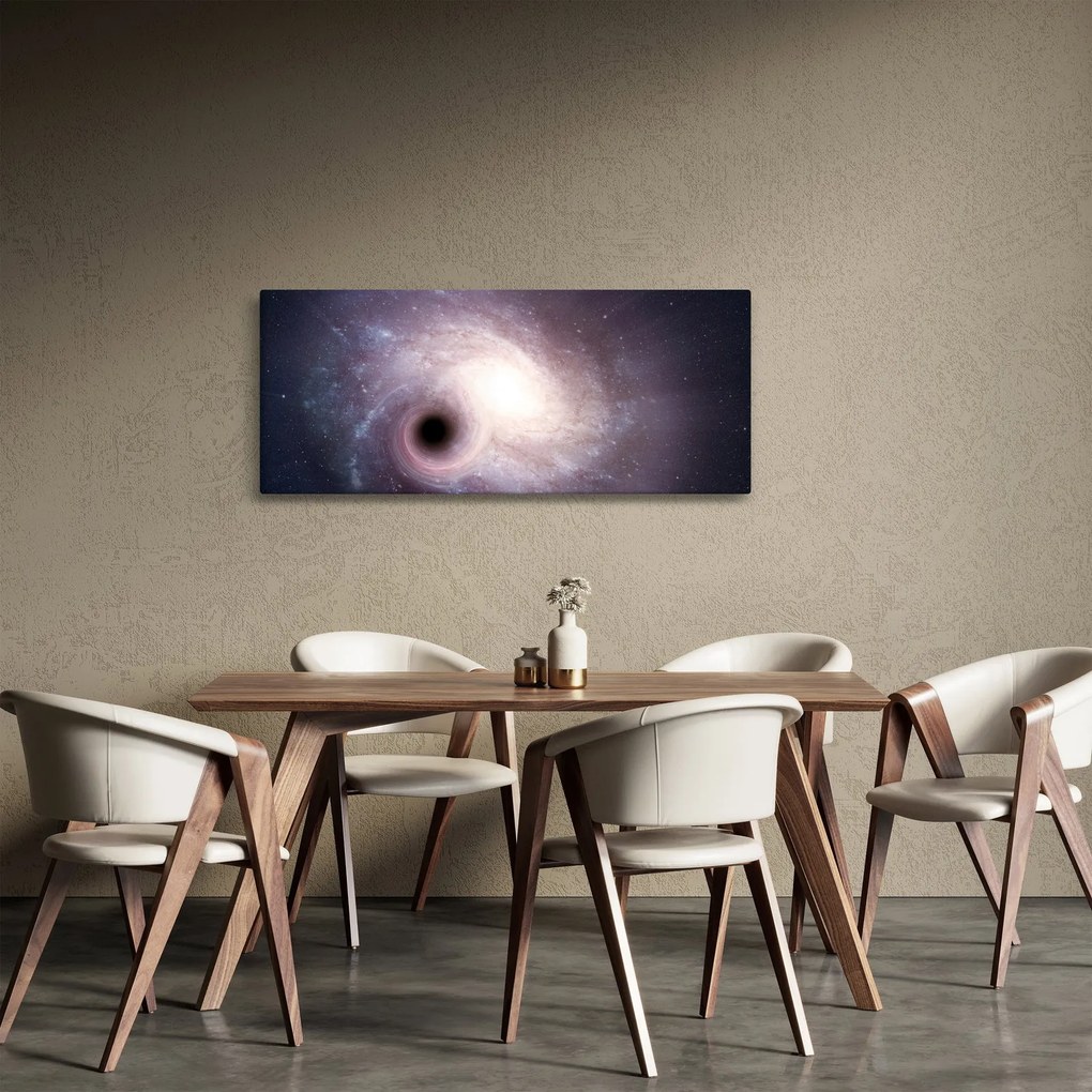 Tablou - Galaxii spiralate (120x50 cm)