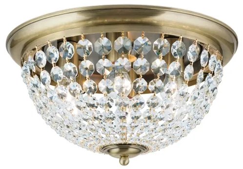 Plafonieră de cristal Orion DLU 1840/47 PLAFOND 6xE27/40W/230V d. 47 cm bronz