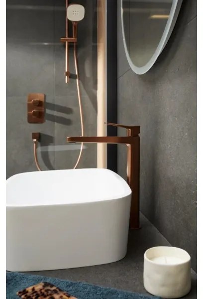 KFA Armatura MALAGA 5759-001-34 - Baterie termostatată pentru duș, montaj incastrat, aur roz