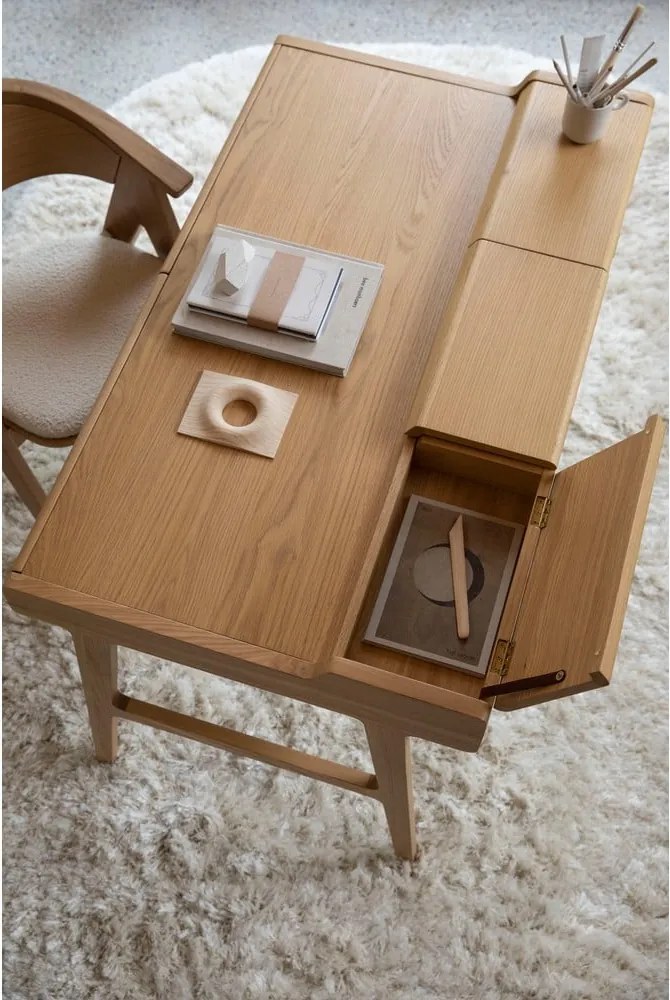 Birou de tip secretaire 70x120 cm Kaat – Zuiver