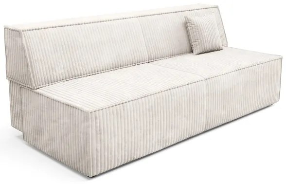 Canapea extensibilă 3 locuri cu spațiu de depozitare TERAMO, bej