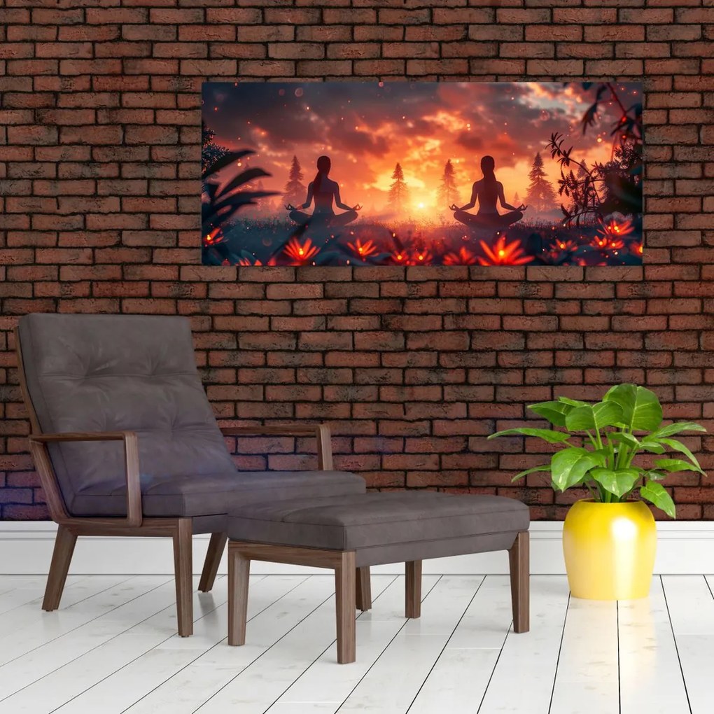 Tablou - Yoga în natură (120x50 cm)