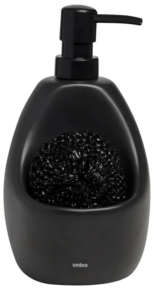 Dozator de săpun lichid negru din ceramică 590 ml Joey – Umbra