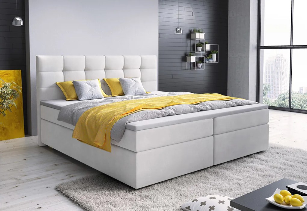 Expedo Pat tapitat boxspring GLOSE, 180x200, sawana 24 + topper
