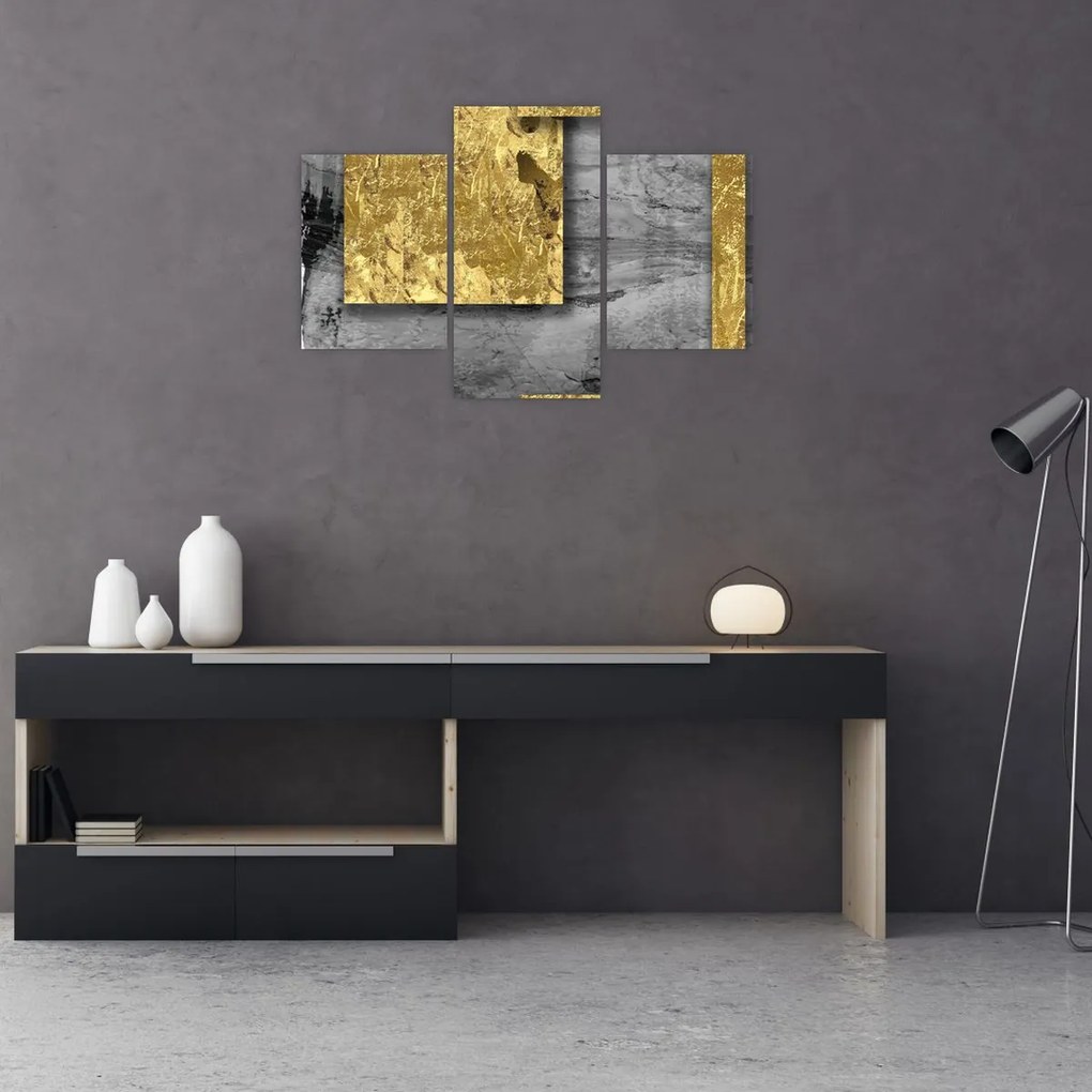 Tablou - Pătrate de aur N⁰2 (90x60 cm)