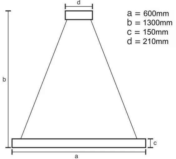 Lustră LED dimabilă pe cablu LED/40W/230V 3000-6500K auriu + telecomandă