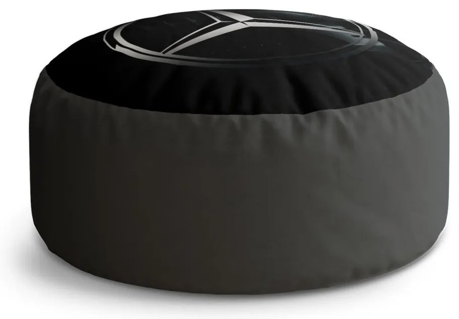 Taburet Circle logo 3 mască, negru