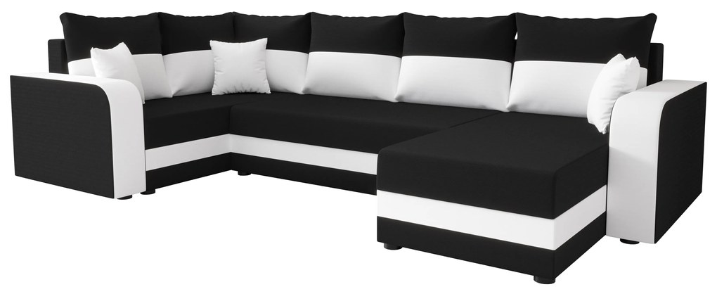 Colțar în formă de U Harmony Long (Negru + Alb) (S). 1057211