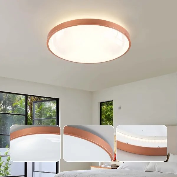 BRILAGI - Corp de iluminat LED reglabil GLASS POOL DOUBLE LED/60W/230V 50 cm cu finisaj cupru + telecomandă