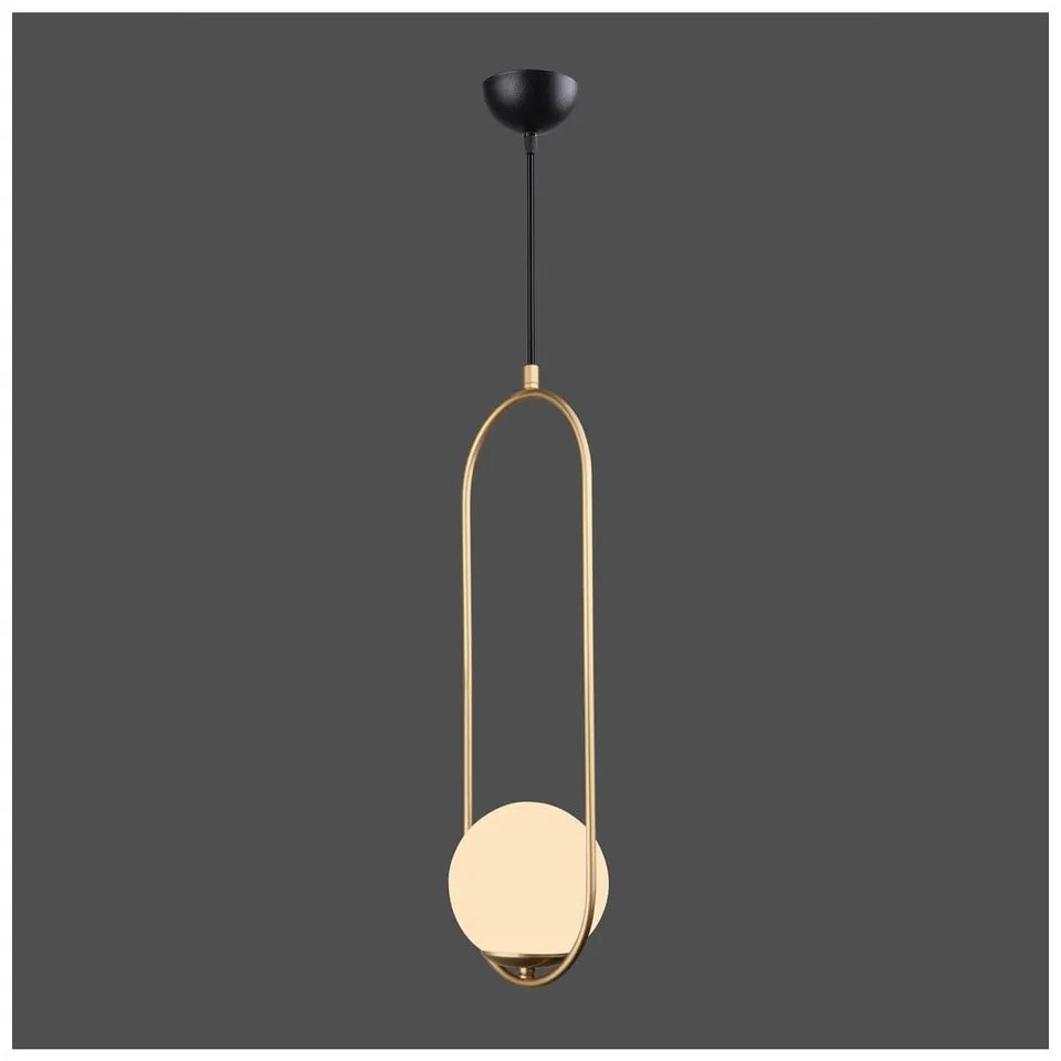 Lustră Squid Lighting Arch, înălțime 146 cm, auriu