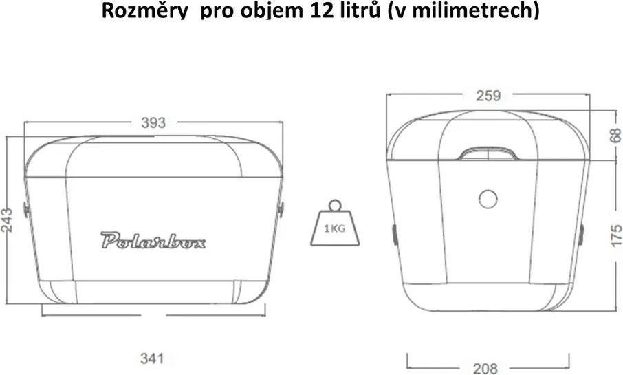Cutie termoizolantă roz 12 l Pop – Polarbox