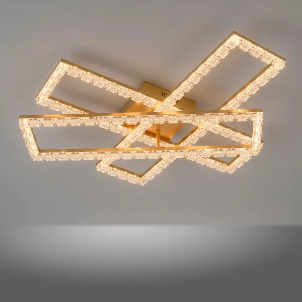 JUST LIGHT. 14733-60 - Plafonieră LED GLITRA LED/35W/230V aurie