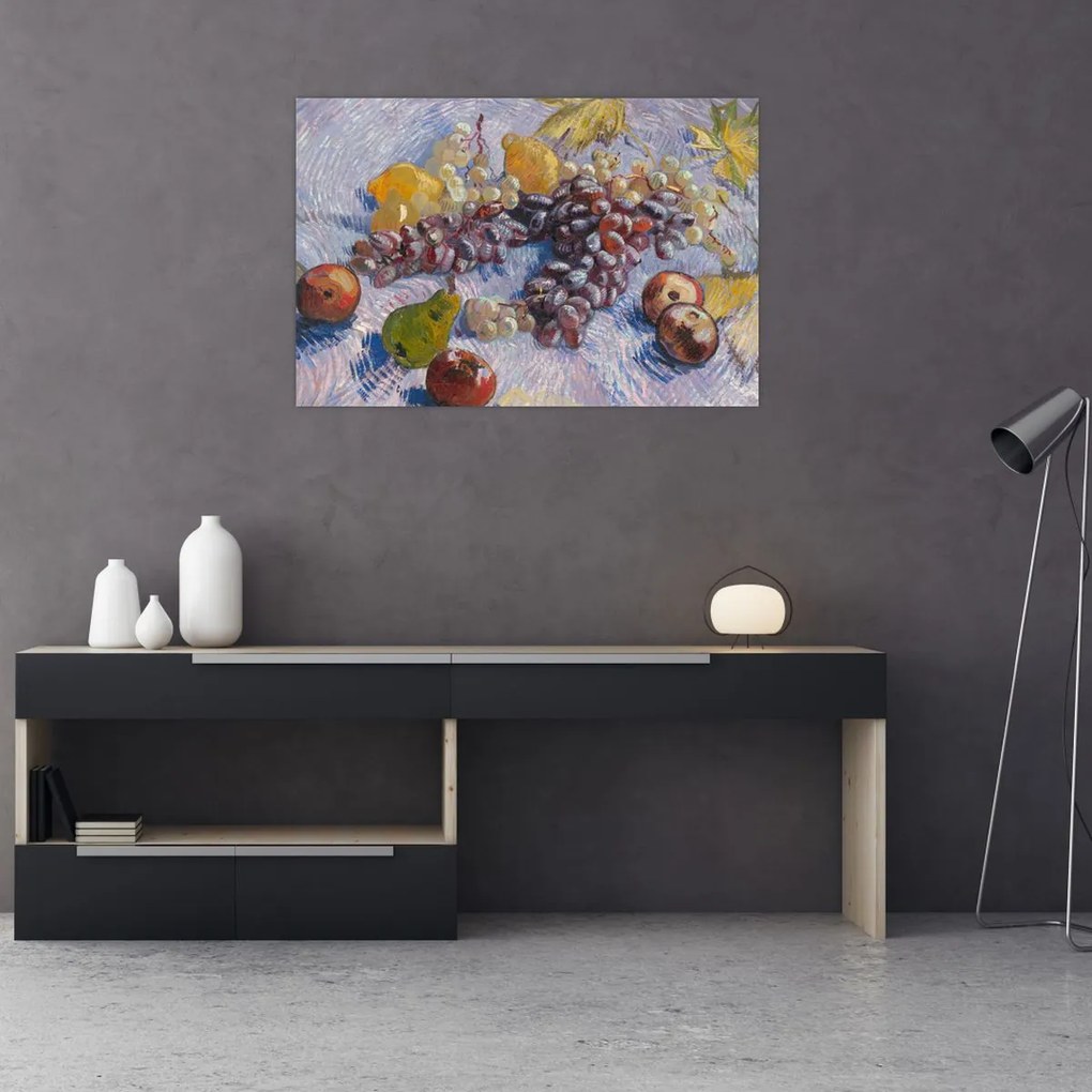 Tablou - Vincent van Gogh, Grapes, Lemons, Pears, and Apples, reproducere (90x60 cm)