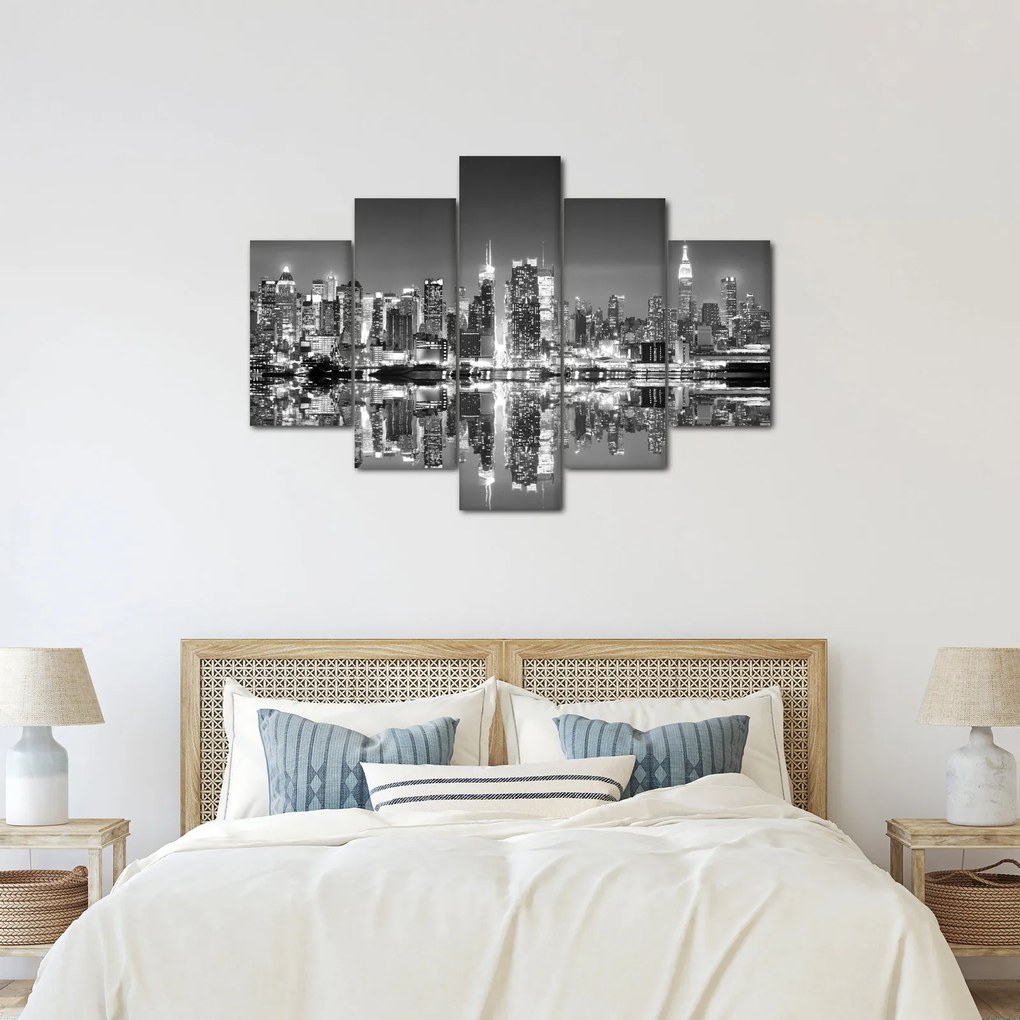 Tablou - New York, alb-negru (150x105 cm)
