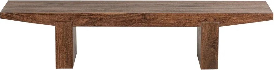 Măsuță de cafea în culoare naturală închisă din lemn de acacia 48x152 cm Eron – WOOOD