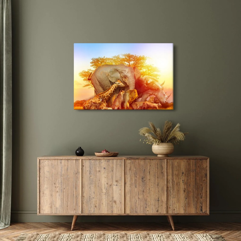 Tablou - Animale africane (90x60 cm)