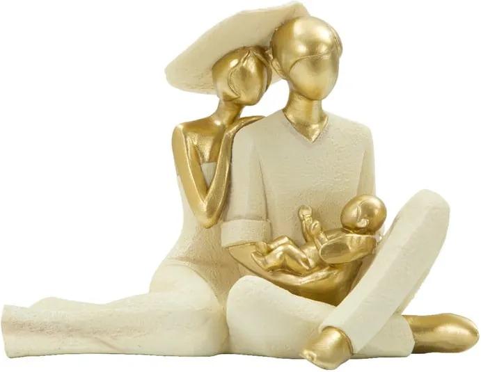 Statuetă decorativă cu detalii aurii Mauro Ferretti Family