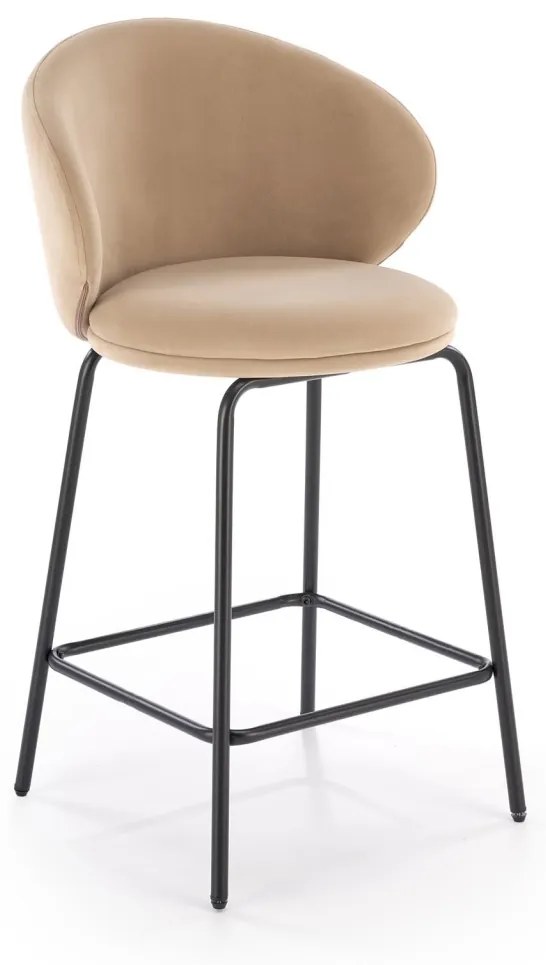 Scaun de bar H121 bej/negru
