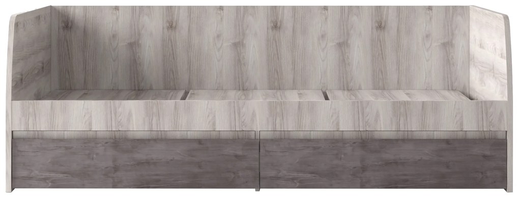 Pat de o persoană 90 cm Jolene 2S (castan nairobi + onyx) (cu somieră). 1052981