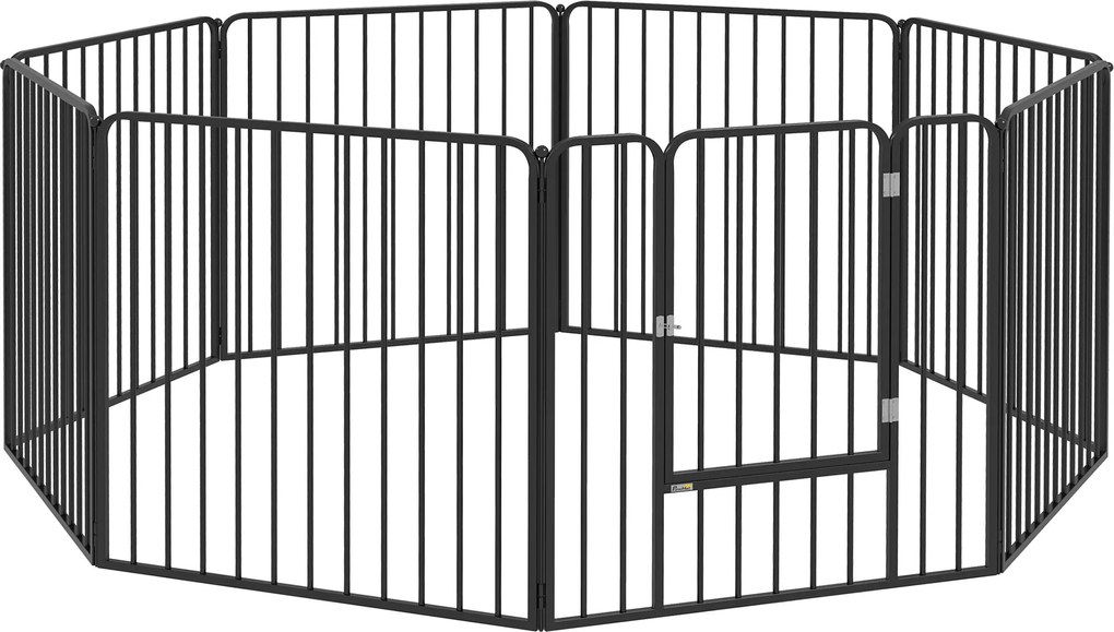 Pawhut tarc Joaca Caini – 6 Panouri Metalice, Rezistent Interior/Exterior | Aosom Romania