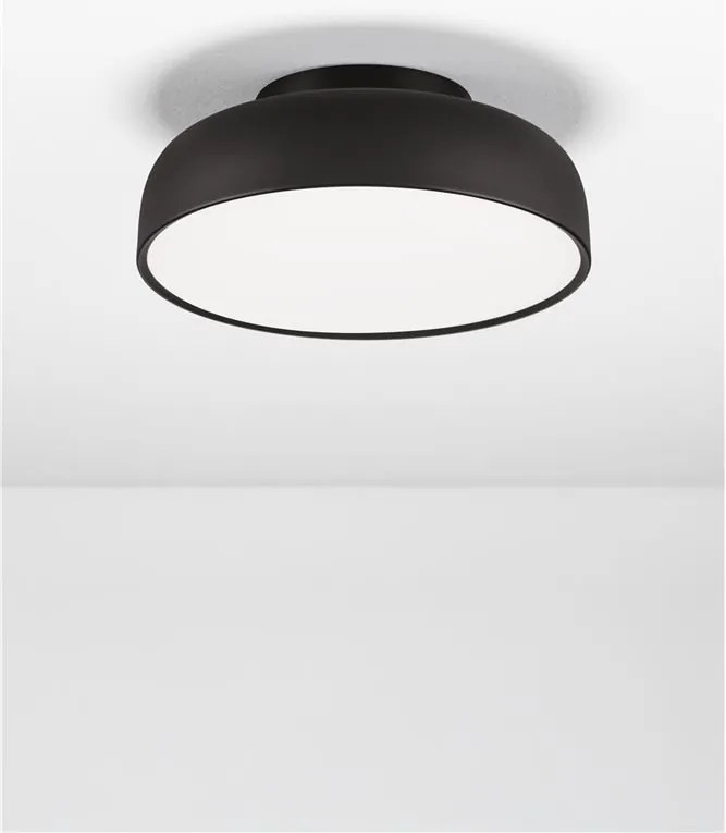 Plafoniera LED stil modern 3000K NOELIA negru 40cm