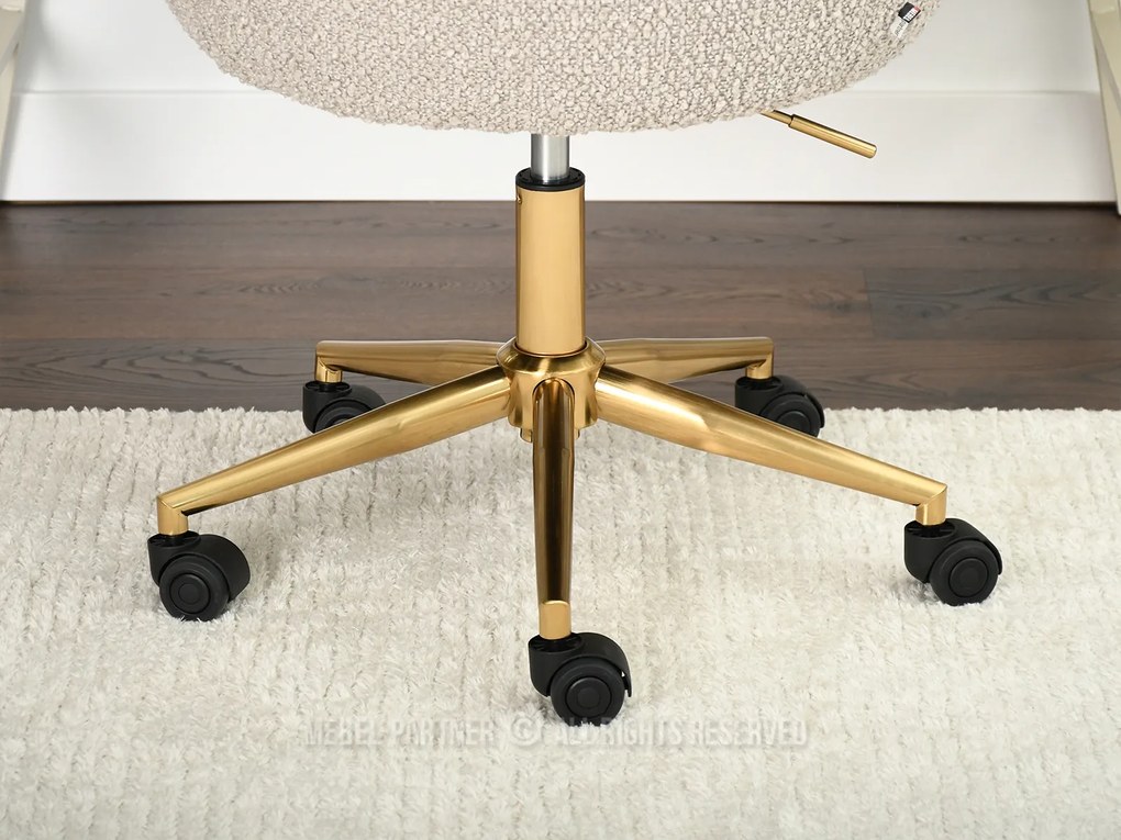 Fotoliu Lolo (bej + auriu). Promo -15%. 1110521