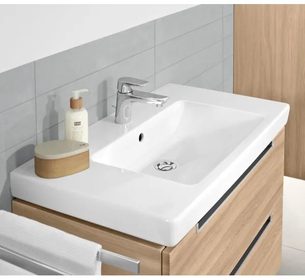 Lavoar pe mobilier, Villeroy&amp;Boch Subway 2.0, 80x47cm, Alb Alpin, 71758101