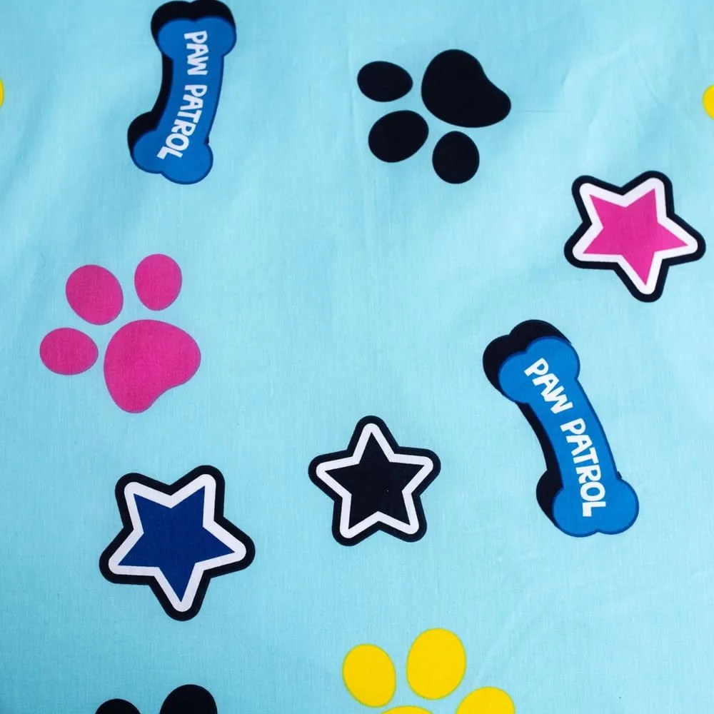 Lenjerie de pat fosforescentă pentru copii din bumbac pentru pat de o persoană 140x200 cm Paw Patrol – Jerry Fabrics