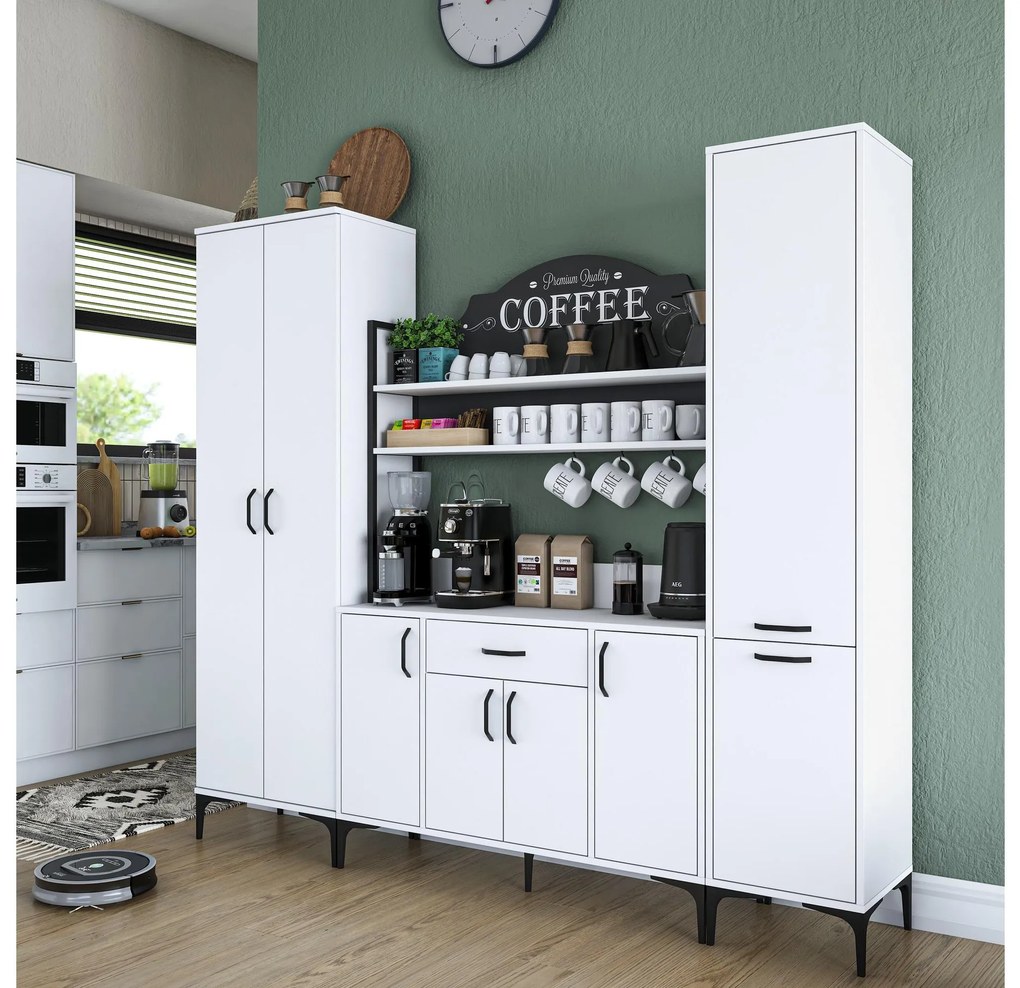 Set dulapuri bucătărie Jenaretta 50 (alb + negru). 1107099