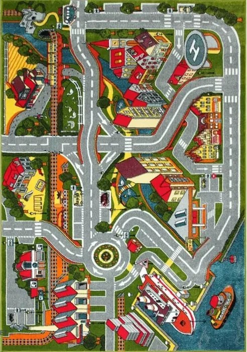 Covor cu drumuri pentru copii 11296 Selectează mărime: 080 X 150