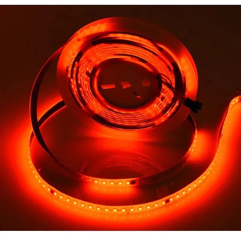 Kit Bandă LED Digitală Lumină Rosie 12W/m 10m 24V cu Transformator 200W și Controler