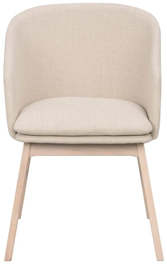 Set de scaune de sufragerie bej 2 buc. tapițat Windham – Rowico
