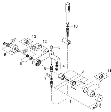 GROHE CONCETTO 32212001 - baterie pentru cadă, crom lucios