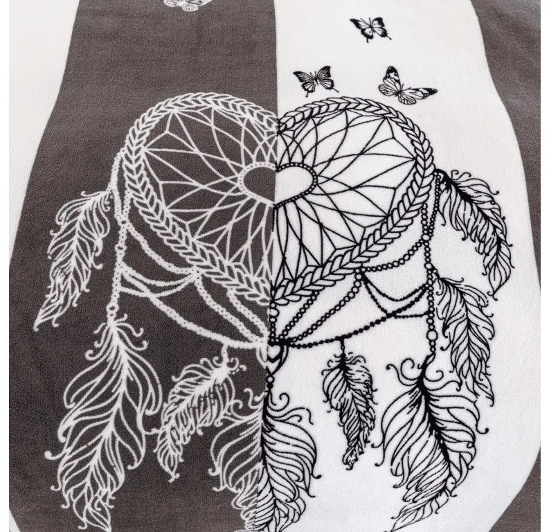 Lenjerie cocolino TIRSO gri-alb Dimensiune lenjerie de pat: 2 buc 70 x 90 cm | 200 x 220 cm