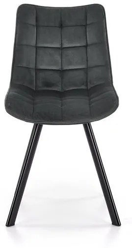 Set 4 scaune K332 velvet gri