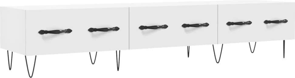 vidaXL Comodă TV, alb, 150x36x30 cm, lemn prelucrat