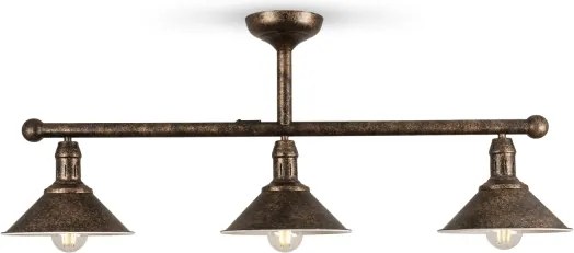 BRILAGI - Lustră pe tijă FORGE 3xE27/60W/230V patină/cupru