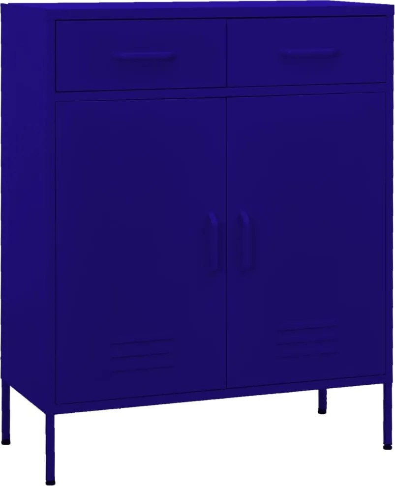 vidaXL Dulap de depozitare, bleumarin, 80x35x101,5 cm, oțel