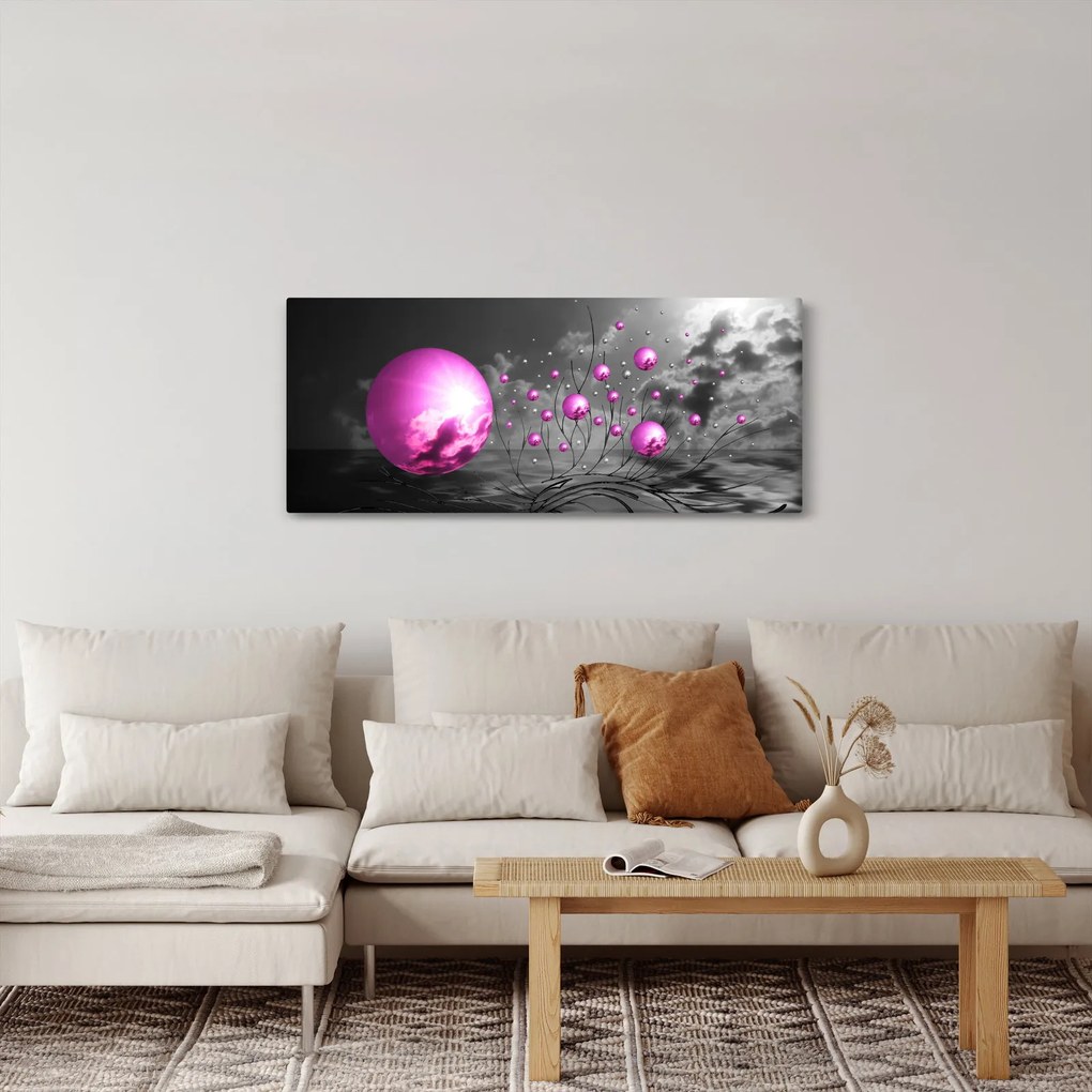 Tabloul bilelor roz (120x50 cm)