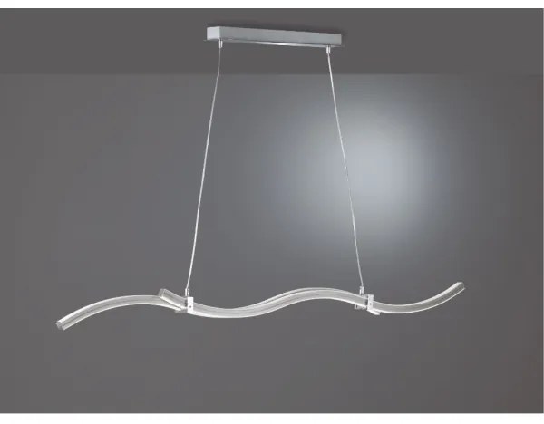 Lustră LED pe cablu WAVE LED/16W/230V + LED/9W Reality