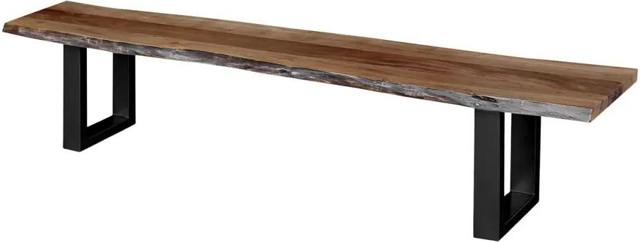 Bancuta Kapra - lemn salcam/metal - 180cm