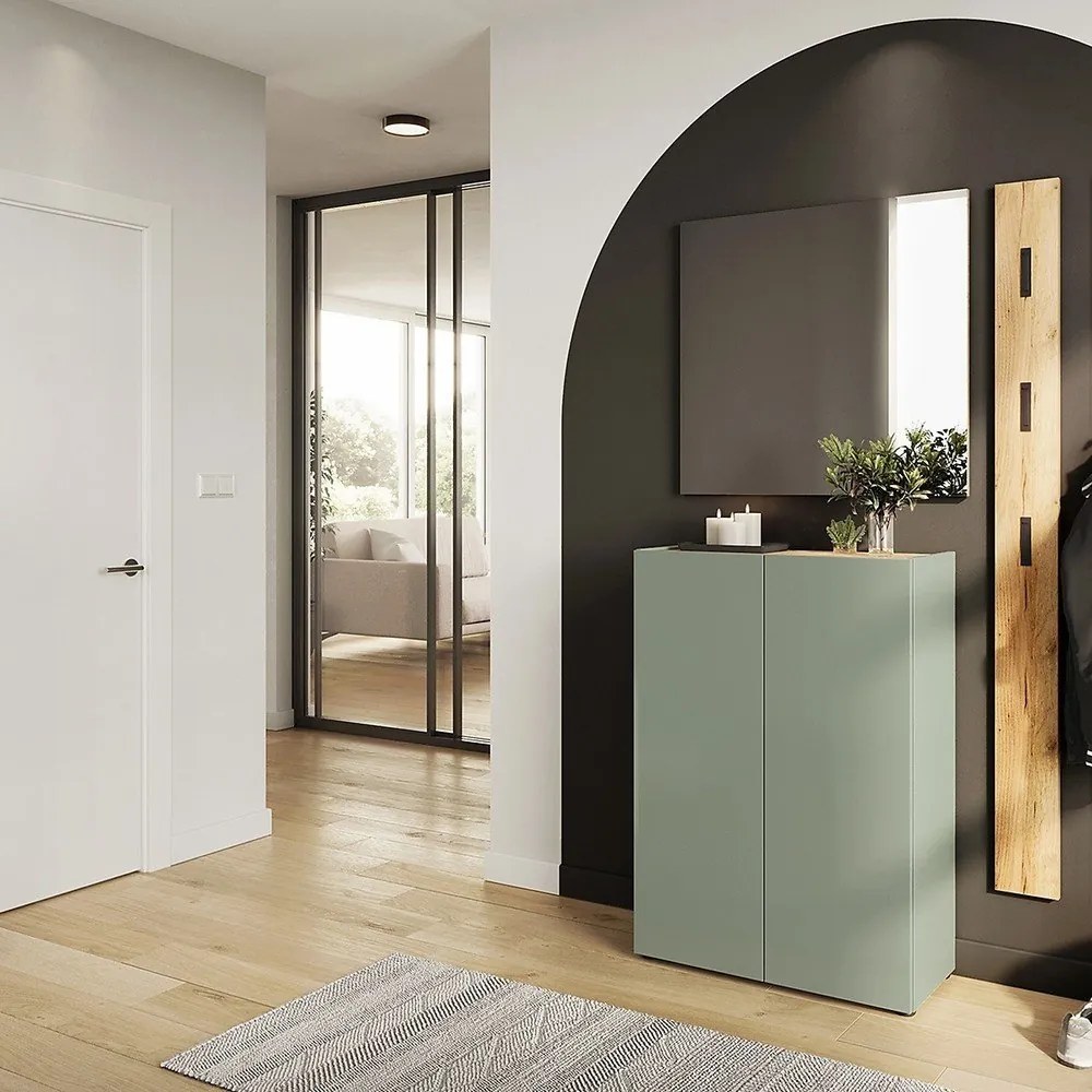 Set pentru hol verde deschis cu aspect de lemn de stejar 104x200x33 cm Alviano – Germania