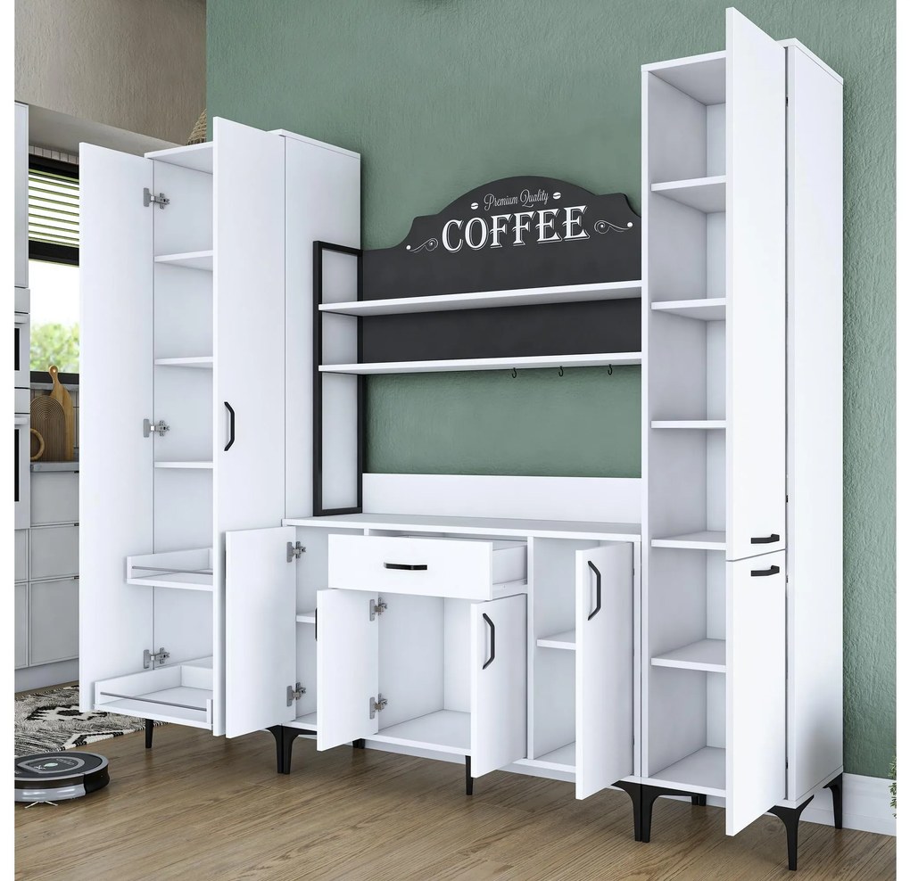 Set dulapuri bucătărie Jenaretta 50 (alb + negru). 1107099