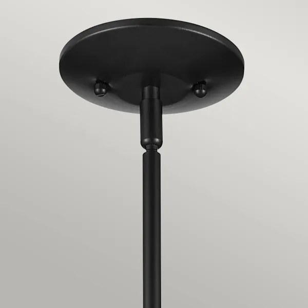 Kichler KL-DEELA-P-BK - Lustră cu tijă DEELA, 1x E27/60W/230V, Ø 17,8 cm, negru