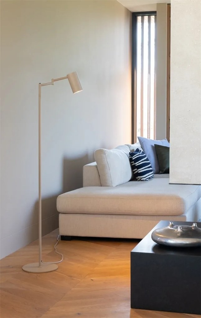 Lampa de podea din metal cu brat articulat Bilbao bej