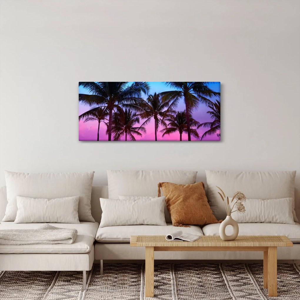 Tablou - Palmieri din Miami (120x50 cm)