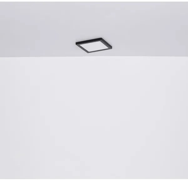 Plafonieră LED LASSE LED/18W/230V 3000/4000/6500K neagră Globo 12380-18B