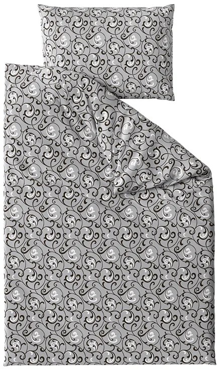 Orient lenjerie de pat din bumbac gri Inchidere: Fermoar