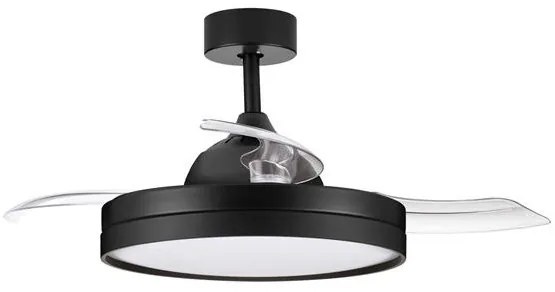 Lustra LED cu Ventilator si telecomanda NEVMA negru