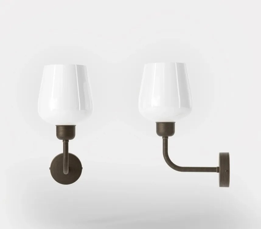 Aplica de perete design italian din alama si sticla Talis